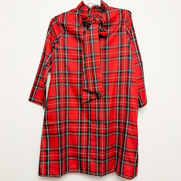 NWT Tuckernuck Daphne Dress in Royal Stewart Tartan Plaid - Picture 12 of 16